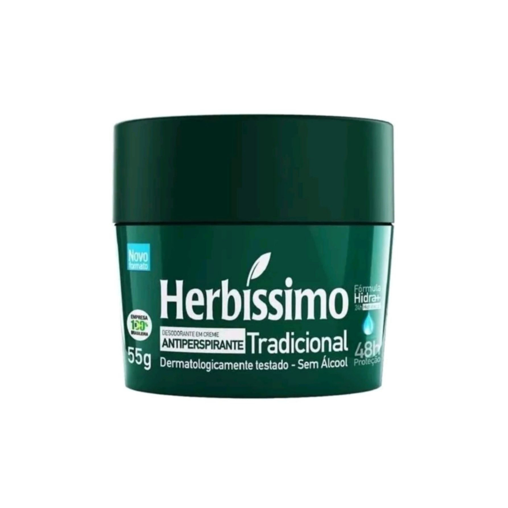 Tabu - Desodorante Creme Herbíssimo Tradicional 55g | Shopee Brasil