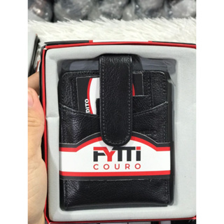 Carteira Masculina Couro Legítimo Com Porta Moedas CNH Cartão Otimo presente homens pais namorados