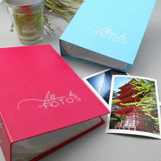 Album de 500 fotos 10x15 lisos varias cores lindas femininas rosa azul bebê ou masculinas fosco em Oferta na Shopee