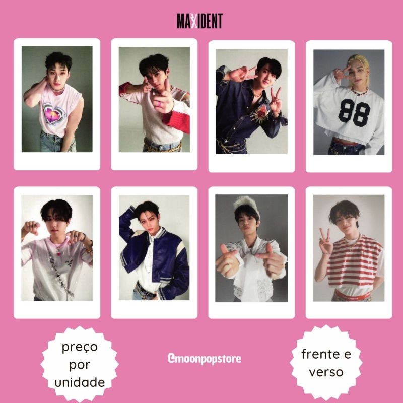 Photocard Kpop Stray Kids Maxident - VALOR POR UNIDADE- Fanmade