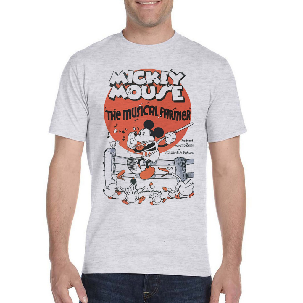 Camiseta Camisa e Babylook Camisa, Mickey Classic Pluto Wall Disney Vintage Clássico