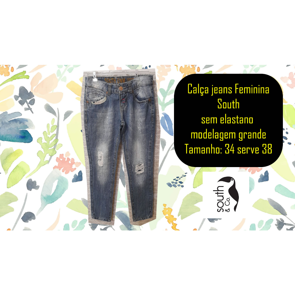 South calça sale jeans feminina