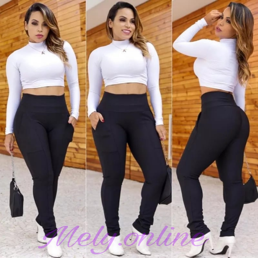 Calça Legging Montaria Suplex Preta Apeluciada (flanelada)