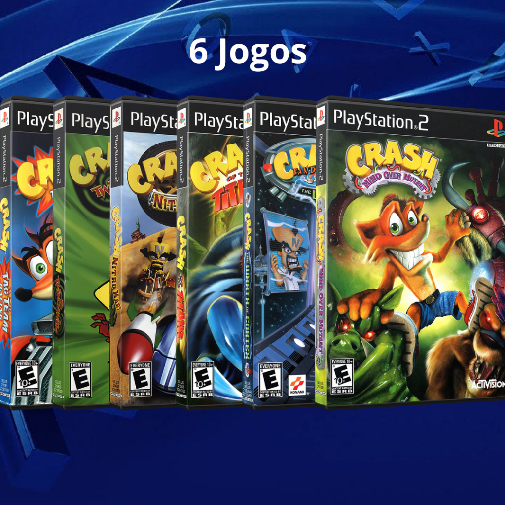 Coleção Crash 6 Jogos Playstation 2 Ps2 | Shopee Brasil