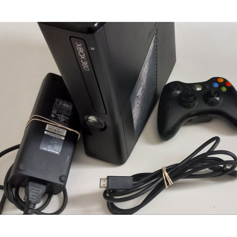 Xbox 360 Slim Black Wi-Fi Console 250gb + HDMI + Genuine