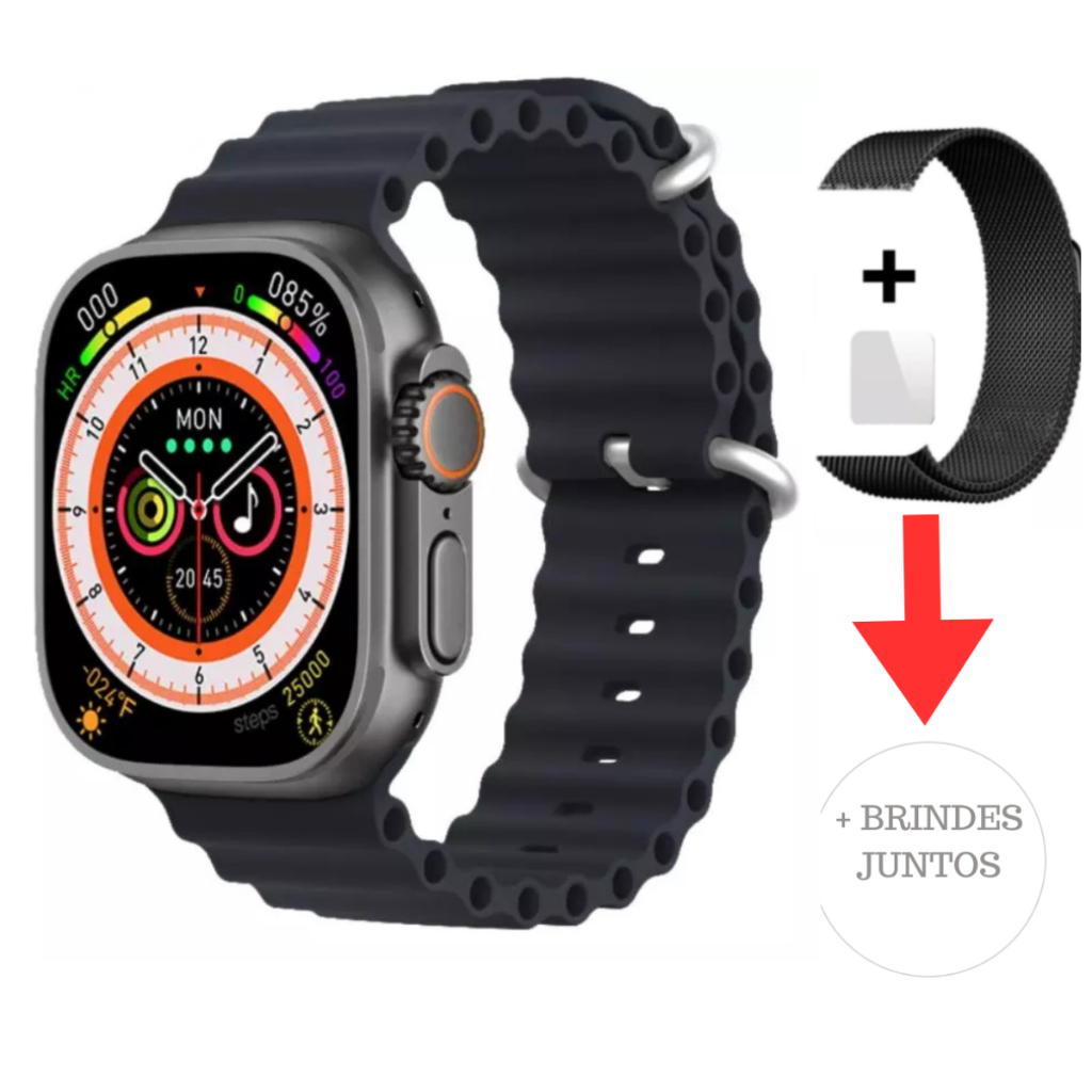 Smartwatch W68 Ultra Pro Max Titânio 49 Mm Tela 22 Original Global Lançamento Novo Shopee Brasil 3418