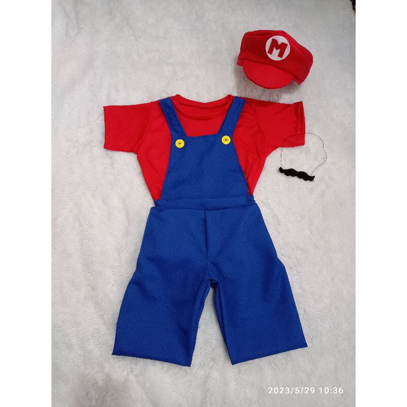 Fantasia Roupa Super Mario Bros ou Luigi Curta Tam. 1 ao 14 | Shopee Brasil