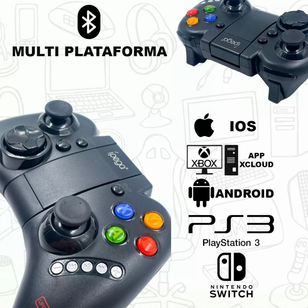 Controle Joystick Ipega 9021 Xbox Android Celular Pc Gamepad em