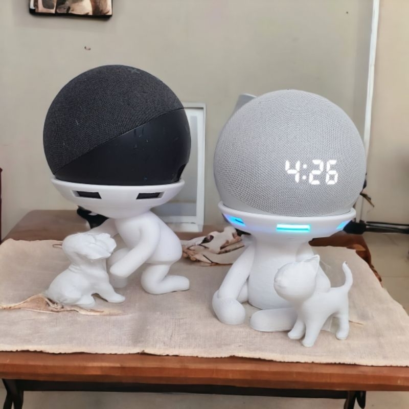 Suporte Stand De Mesa Alexa Smart Echo Dot 4 Robô Astronauta