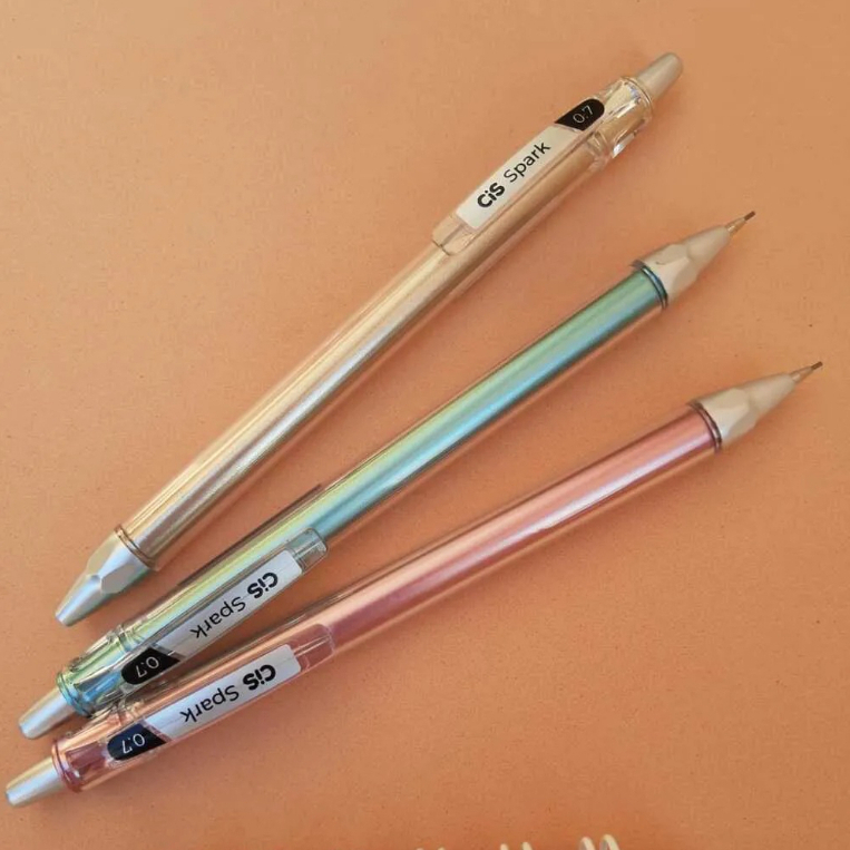 Lapiseira Cis Spark 0.7mm - Tons Metálicos Ouro | Shopee Brasil