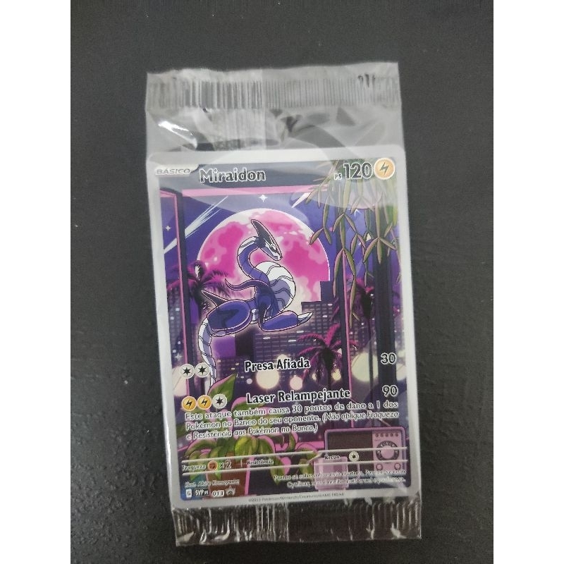 carta Pokemon Miraidon Promo Lacrada Shopee Brasil