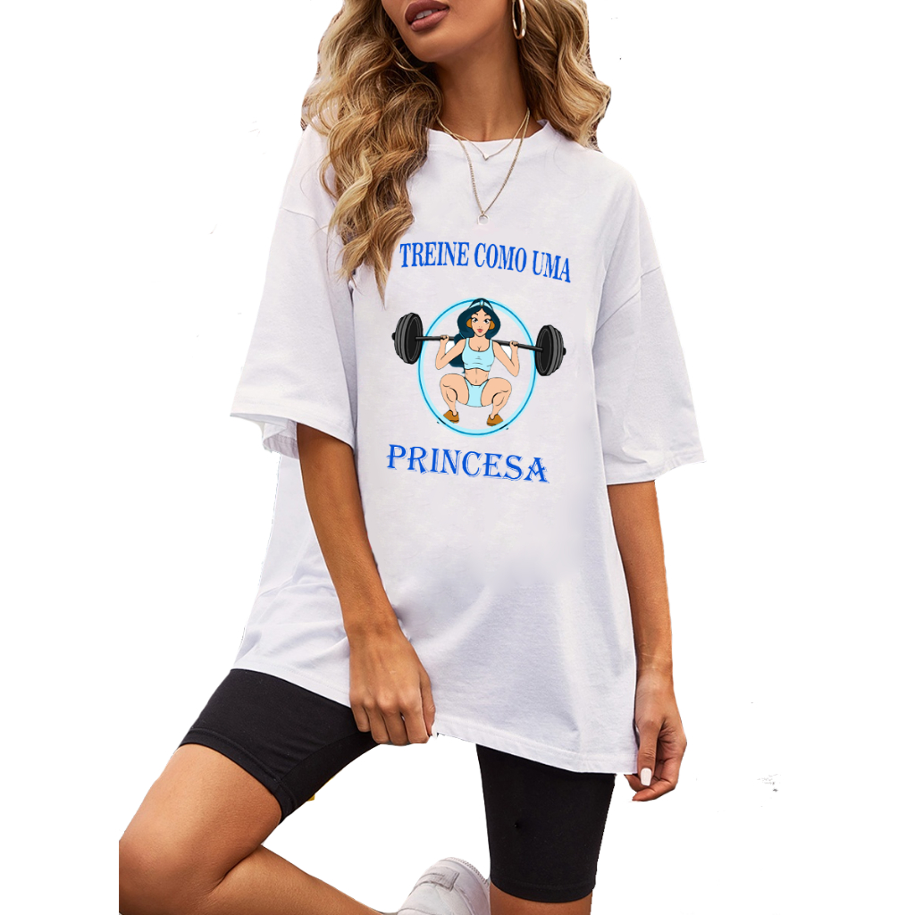 Camiseta Treine Como Uma Princesa (Train Like a Princess) Unissex