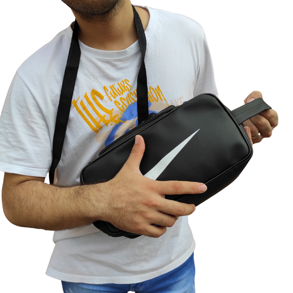 Porta Chuteira ou Tenis Grande Necessaire Masculina Bolsa de Mão Couro  Sintetico Esportes Academia