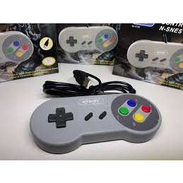 Controle USB Super Nintendo Snes Emulador Computador KNUP KP-3124