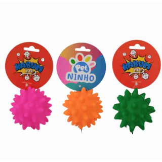 Mordedor Bola Bolinha Pino Pet Cravos 7 cm cores Sortidas