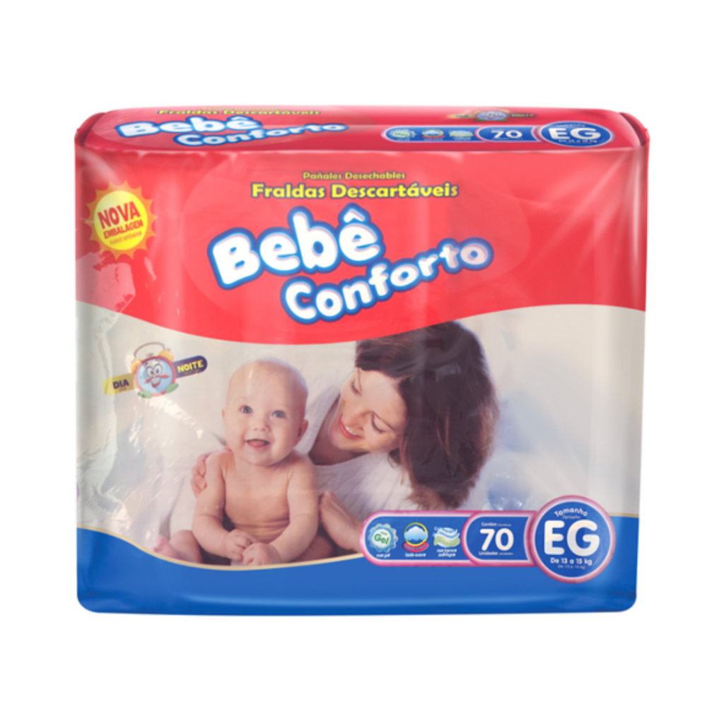Fralda Descartável Bebê Conforto 1 Pacote Tamanho XG | Shopee Brasil