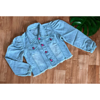 Jaqueta Jeans Infantil Juvenil Feminina