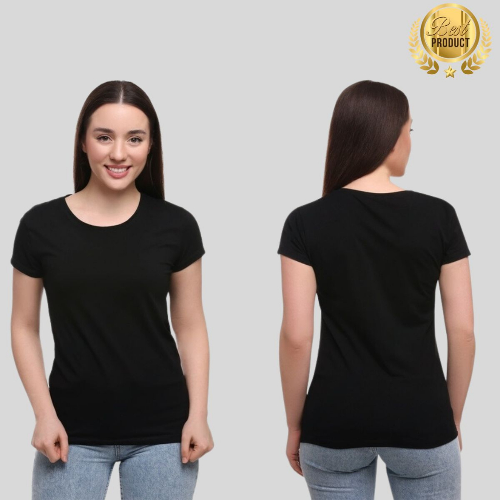 Kit 3 T-shirt Feminina Malha 100% Algodão Premium Atacado