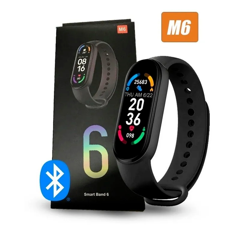 Relógio Inteligente Smart Band M6 Rastreamento De Atividades Shopee