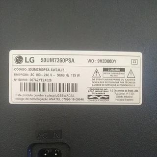 peças para tv LG 50um7360psa