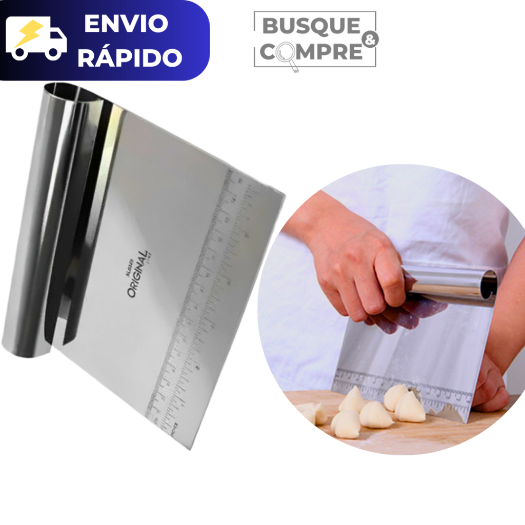 Espátula com Cabo Tubular Premium Cortador para Massas Pães 
