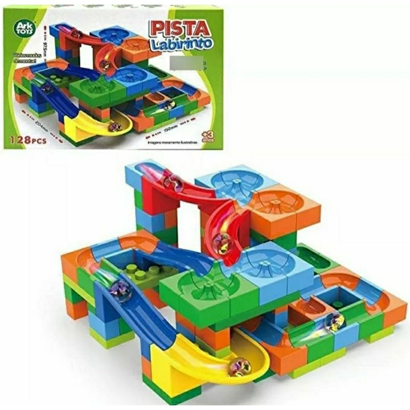 Pista de Corrida de Bolinhas de Gude Circuito Track Maze 3D Pista ...