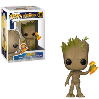 FUNKO POP MARVEL AVENGERS INFINITY WAR - GROOT 416 NOVO ORIGINAL em Oferta na Shopee