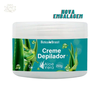 Creme Depilatório Corpo Pernas Axilas Virilhas - Creme Depilador com Aloe Vera Botica Brasil - 240g