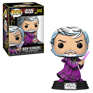 FUNKO POP STAR WARS RETRO EXCLUSIVE - BEN KENOBI 572 NOVO ORIGINAL em Oferta na Shopee