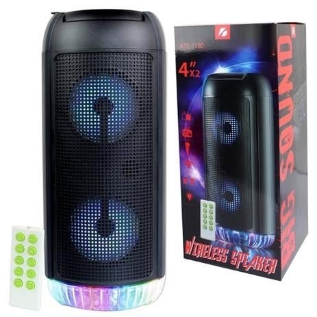 Caixa de Som Grande kts 1180 BLUETOOTH COM RÁDIO FM USB TF AUX / BT ...