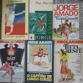 Livros de Jorge Amado - Gabriela Cravo e Canela - Seara Vermelha - Jubiabá