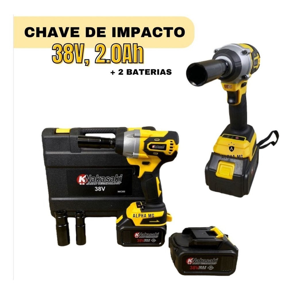 Chave De Impacto Bateria Lítio 38v Parafusadeira Mega Promoção/Imperdível/Barato Envio Imediato