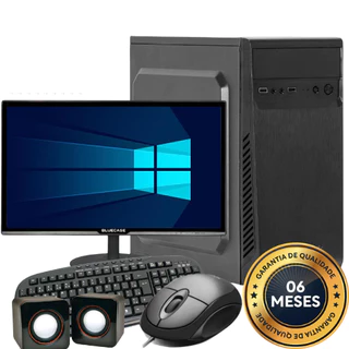 Pc Completo com monitor - 8GB + 120GB Ssd + teclado e mouse + Wifi + windows 10 - Oferta especial