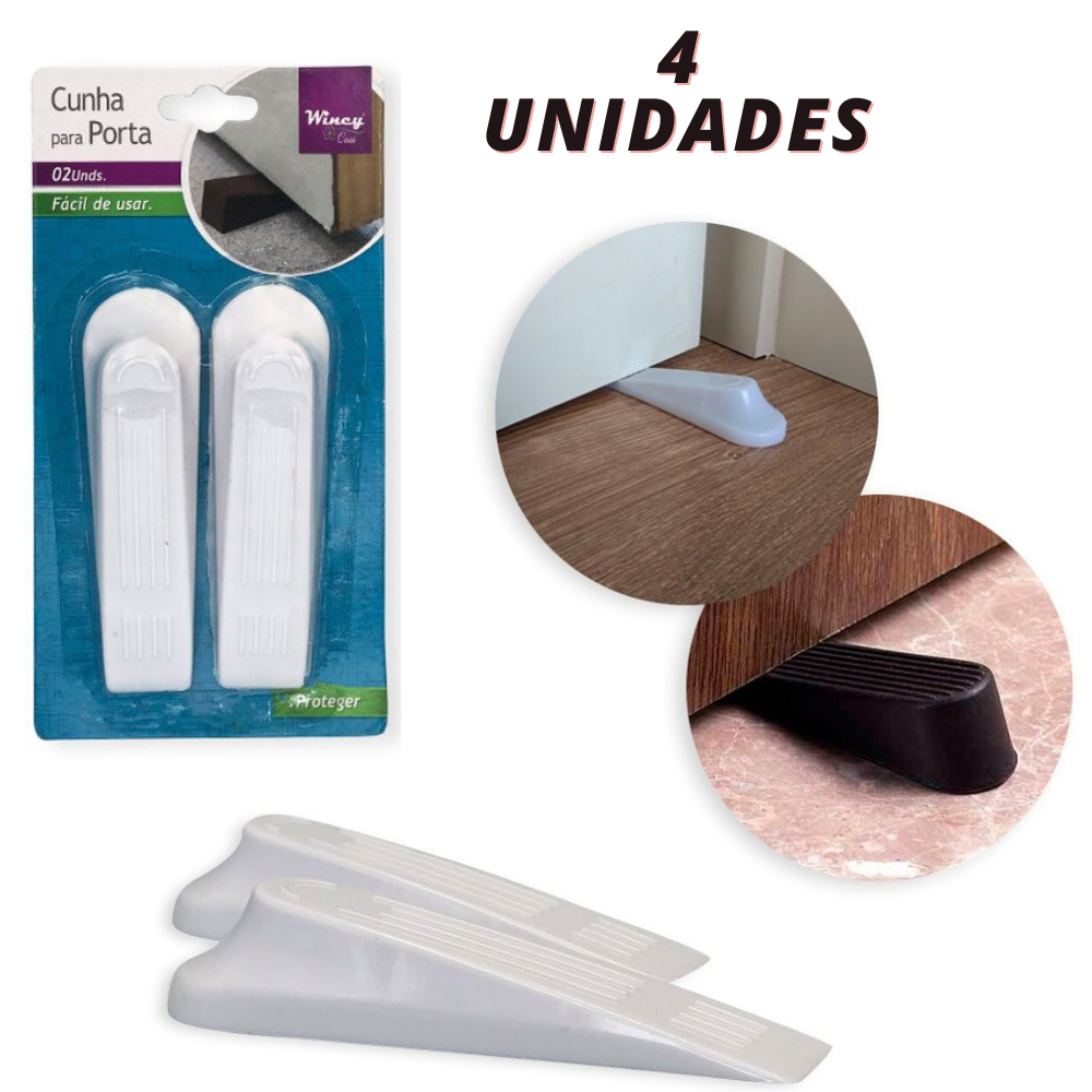 Trava De Porta Adesiva - Amortecedor De Impacto Para Portas E Parede