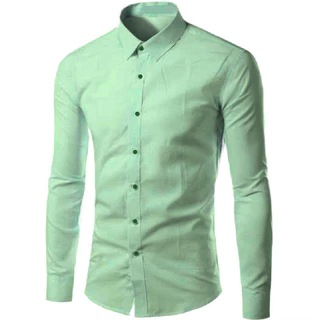 Camisa Masculina Social Manga Longa Camisa Social Masculina Tecido Não Amassa Camiseta Social Slim Fit Com Elastano