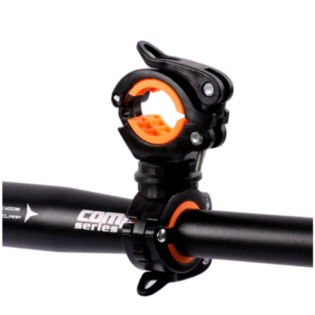 Suporte Lanterna Para Guidão Bike Bicicleta Giro 360º Ciclismo Mtb Speed