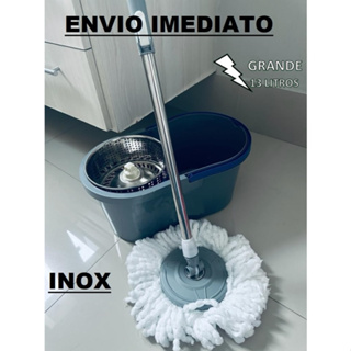 MOP INOX Giratorio 13 litros GRANDE CABO FLEXIVEL