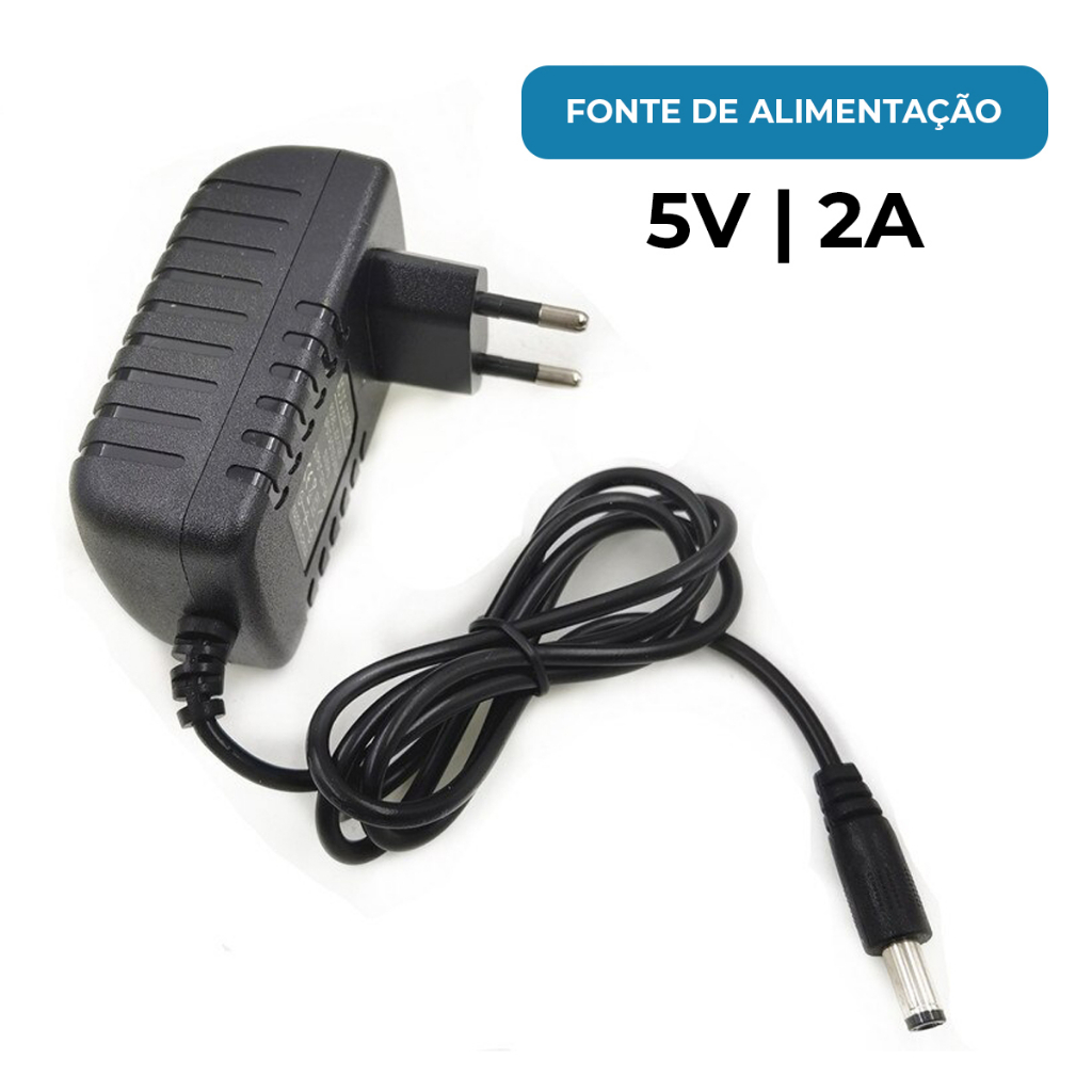 Fonte De Alimentação 5v 2a Plug P4 3.5mm Universal Bivolt P/ Hub Usb