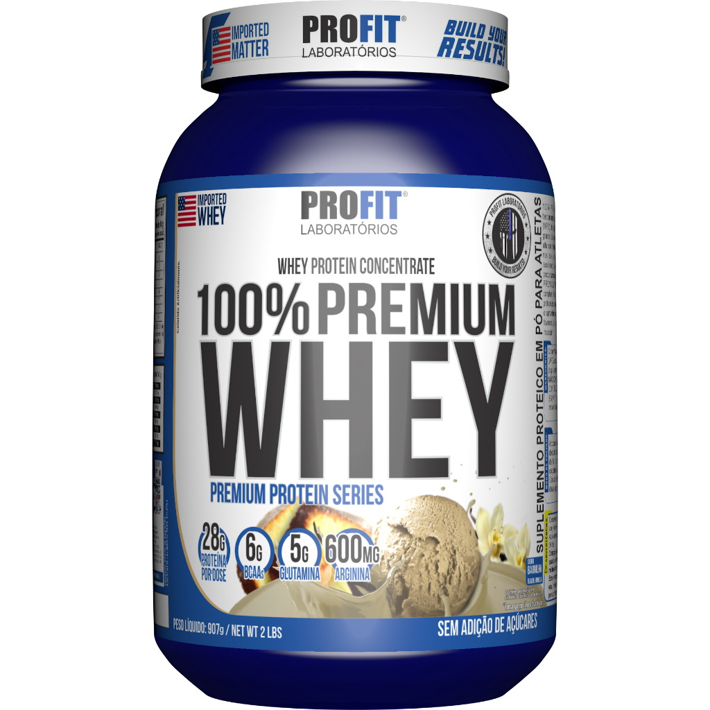100% Whey Premium – Pote 907g – Profit Laboratórios