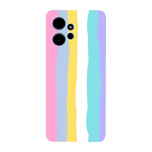 Capinha para Xiaomi RedMi Note 12 4G Anti Impacto Personalizada - Arco Íris Algodão doce - cores pasteis