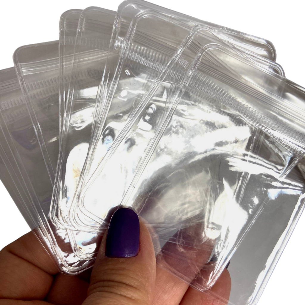 Kit com 30 saquinhos ziplock para armazenamento de joias