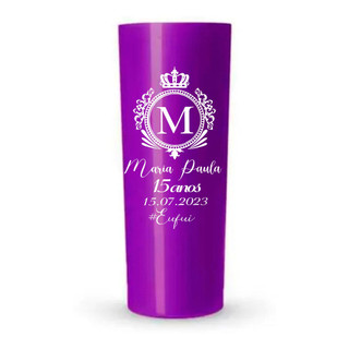 kit 50 Copo long drink Sólido Roxo Personalizados na Cor Branco Para ...