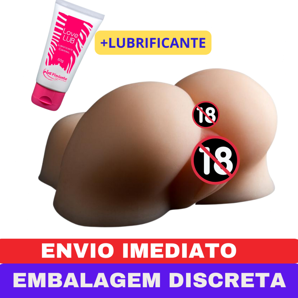 Masturbador Masculino Buceta Bumbum Punheta Realístico + Lubrificante  íntimo - Faz a Boa!