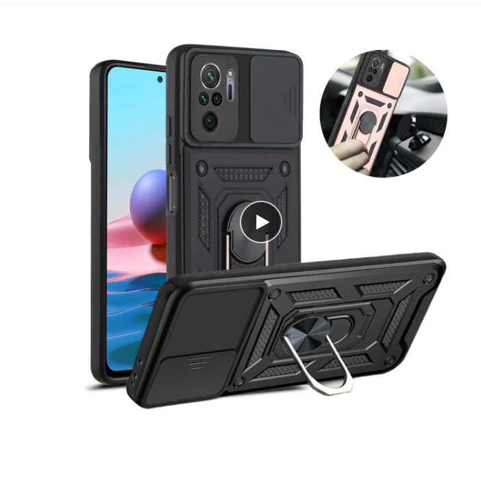 1 Capa Anti impacto ring luxo Xiaomi POCO M5S 4G- TELA 6,43 POLEGADAS