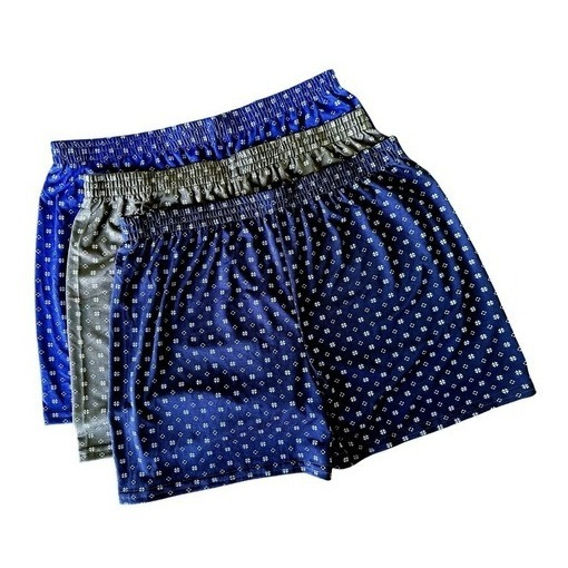 Kit 3 Cueca Samba Canção Short Malha Fria Pijama Dormir