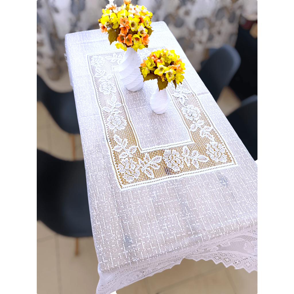 Toalha,Forro de renda para mesa 6 lugares | Shopee Brasil