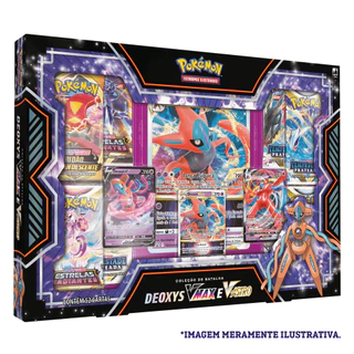 BOX POKÉMON COLEÇÃO DE BATALHA DEOXYS VMAX E V-ASTRO