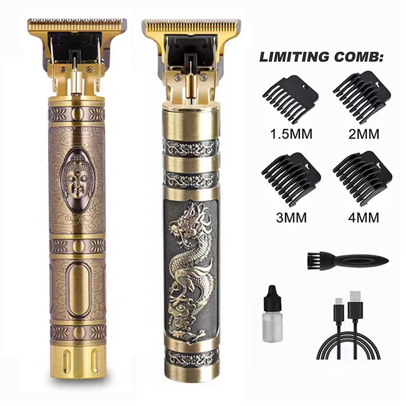 Maquina de Barbear cortar cabelo Aparador Profissional barbeador acabamento Sem Fio Portátil Potente