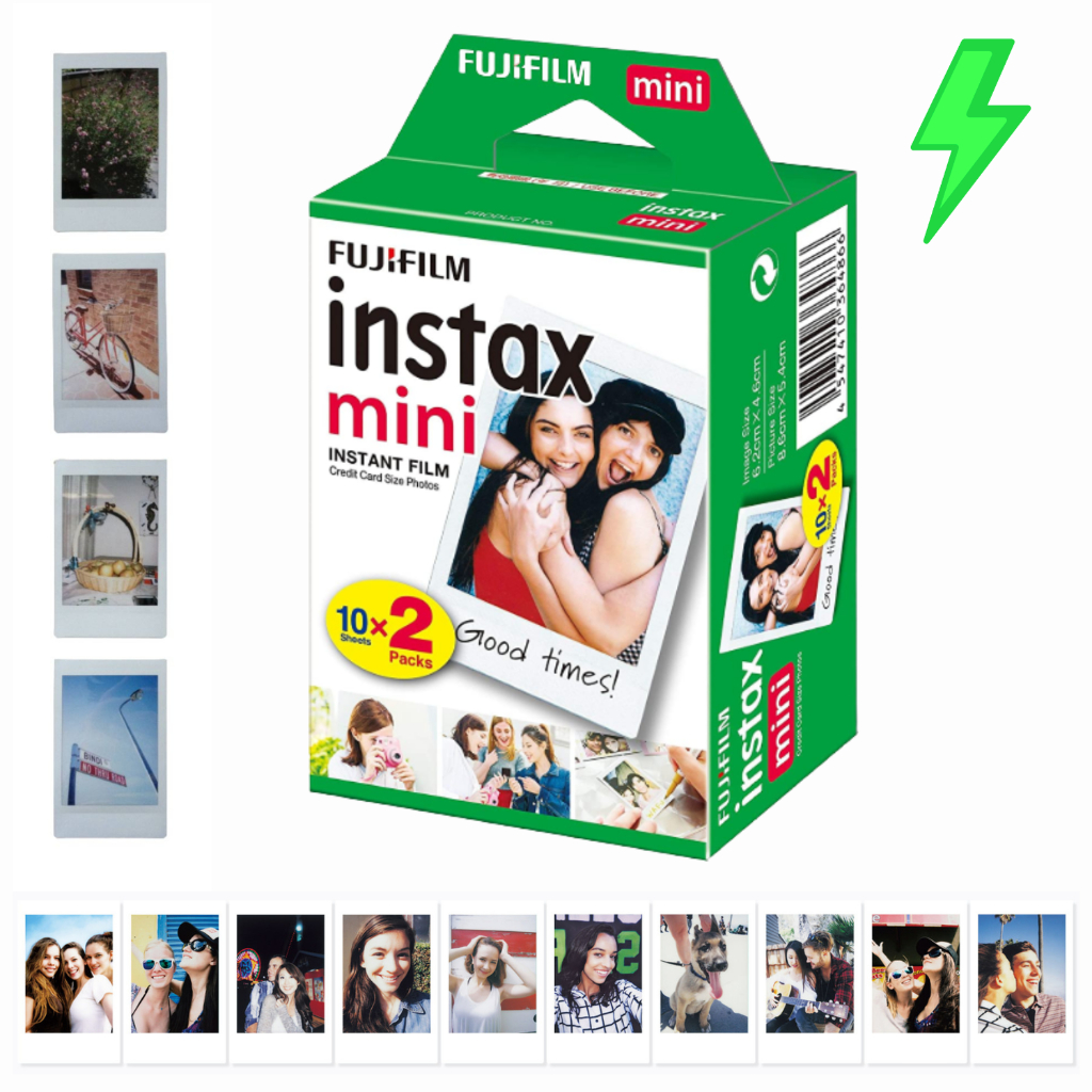 Filme Instax mini 20 Fotos/Poses Fujifilm Mini 7, 8, 9, 11, 12, Link