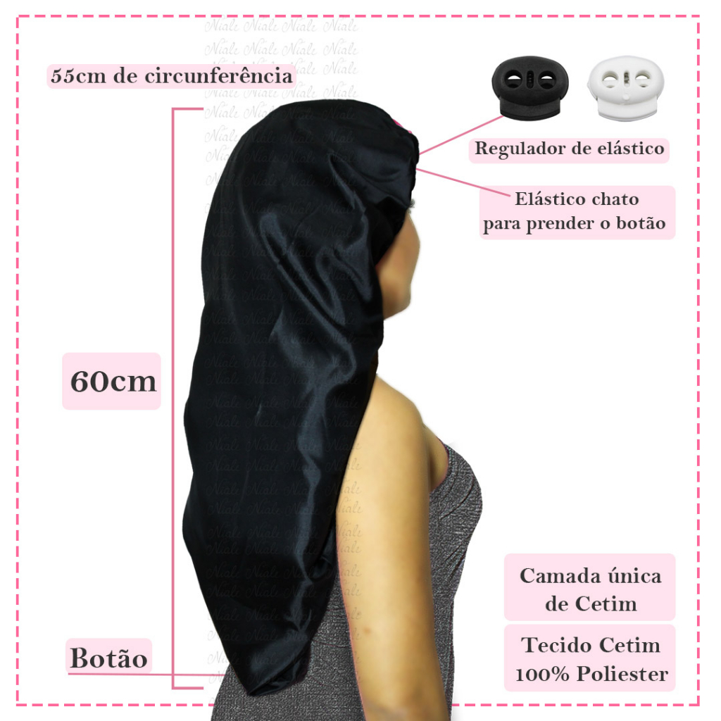 Touca Bandana Durag 360 para waves cor preta branca azul tecido malha  tecnológica elática rapper trapper música